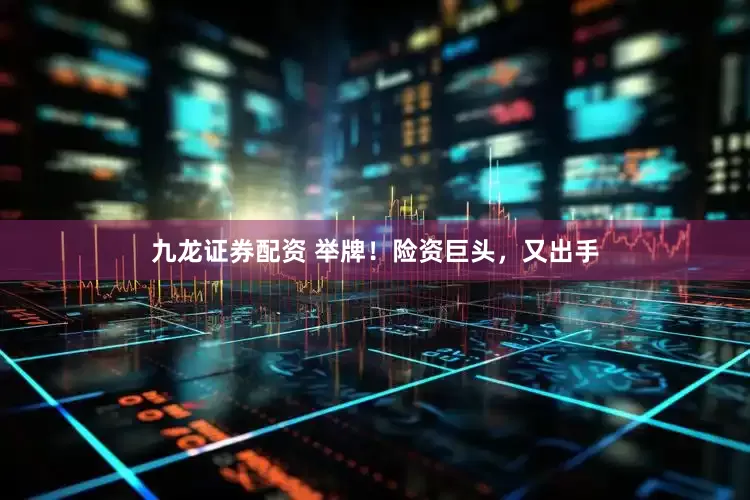九龙证券配资 举牌！险资巨头，又出手
